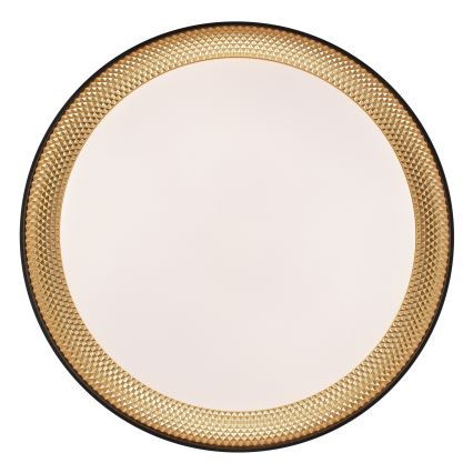 Brilliant - Reguliuojamas LED lubinis šviestuvas WALDO LED/24W/230V 3000-6500K Ø 38,5 cm juoda/auksinė + nuotolinis valdymas