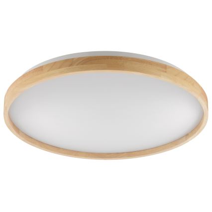 Brilliant - dimeriuojamas LED lubinis šviestuvas ALSON LED/21W/230V 3000-6500K skersm. 49,5 cm, iš kaučiukmedžio + su nuotoliniu pulteliu