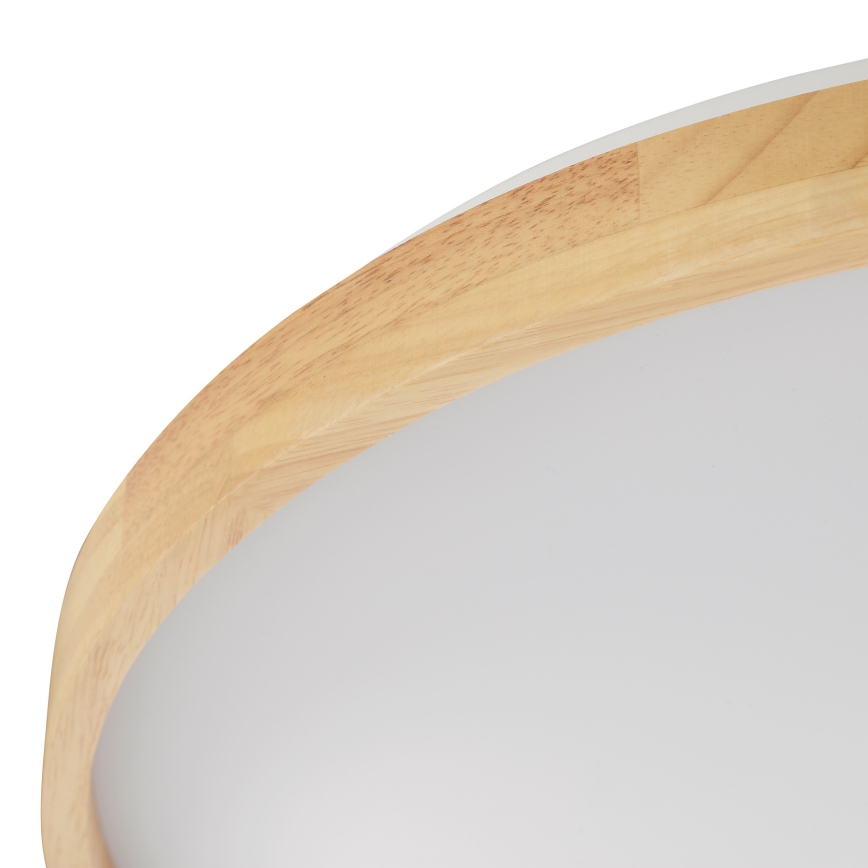 Brilliant - dimeriuojamas LED lubinis šviestuvas ALSON LED/21W/230V 3000-6500K skersm. 49,5 cm, iš kaučiukmedžio + su nuotoliniu pulteliu