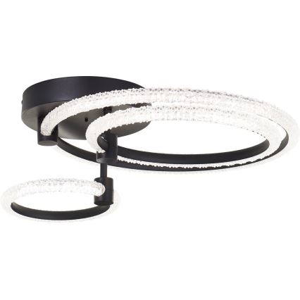Brilliant - Dimming LED lubinis šviestuvas AYDIN LED/34W/230V 3000-6500K juodas + nuotolinis valdymas