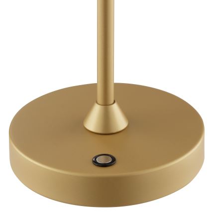 Brilliant - LED dimeriuojama įkraunama jutiklinė lauko stalinė lempa ELORA LED/2,5W/5V 2700K 2600 mAh IP44 auksinė