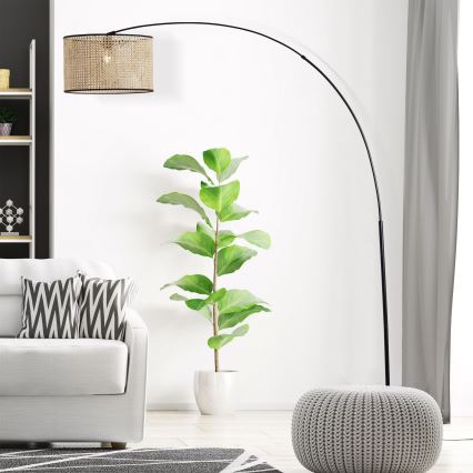 Brilliant - Grindinė lempa WILEY 1xE27/60W/230V juoda/smėlio spalvos