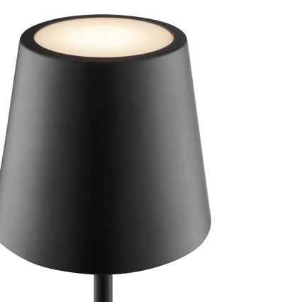 Brilliant - įkraunama, lietimui jautri lauko stalinė lempa ELORA su reguliuojamu ryškumu LED/2,5W/5V 2700K 2600 mAh IP44 juoda