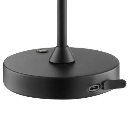 Brilliant - įkraunama, lietimui jautri lauko stalinė lempa ELORA su reguliuojamu ryškumu LED/2,5W/5V 2700K 2600 mAh IP44 juoda