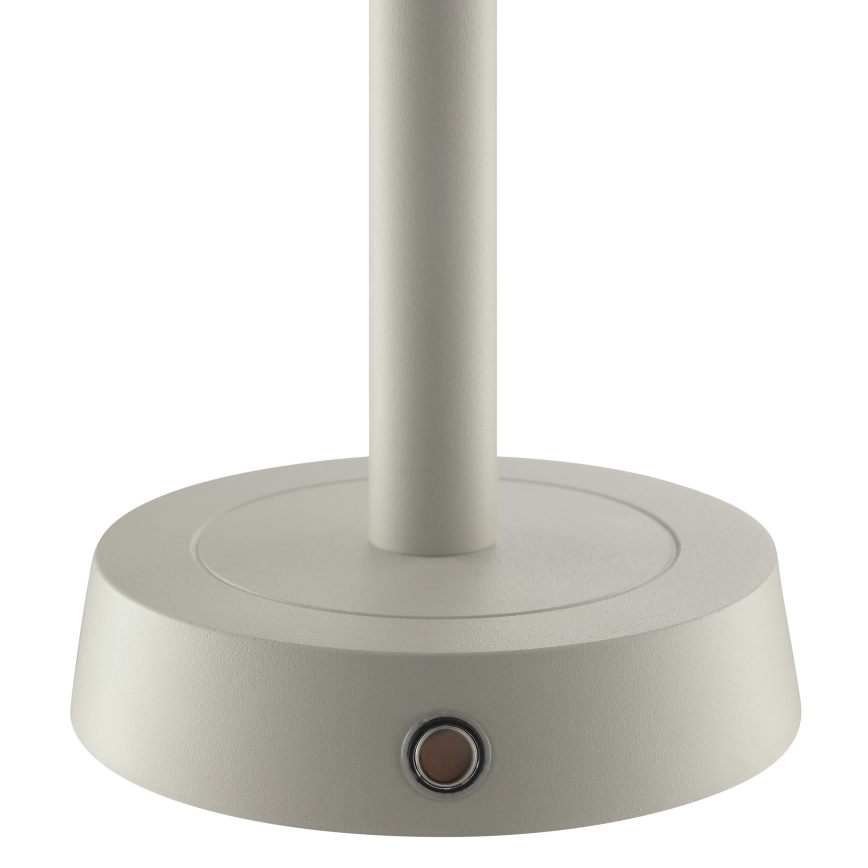 Brilliant - LED Reguliuojamo ryškumo įkraunama jutiklinė lauko stalinė lempa RAZOR LED/2,5W/5V 2700K 2600 mAh IP44 pilka