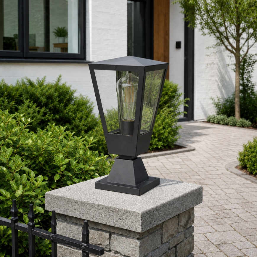 Brilliant - Lauko lempa WESTDLIFF 1xE27/20W/230V 30,7 cm IP44 antracitas