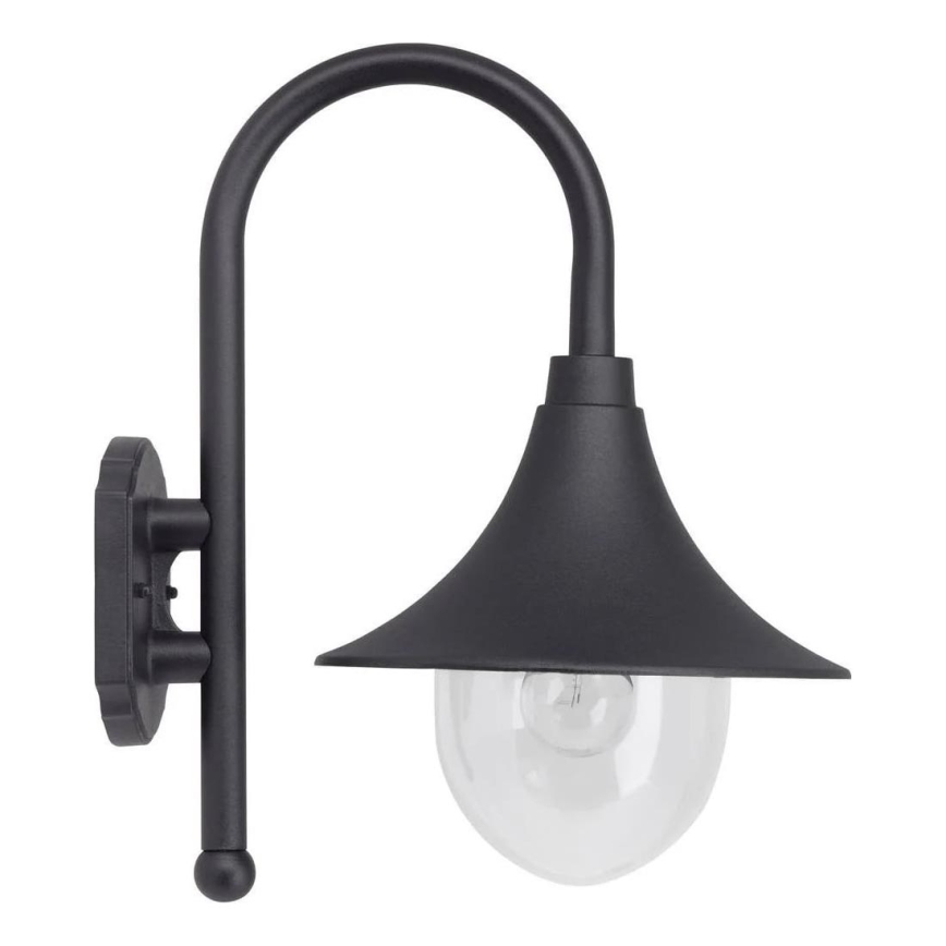 Brilliant - Lauko sieninis šviestuvas BERNA 1xE27/60W/230V IP44 juoda