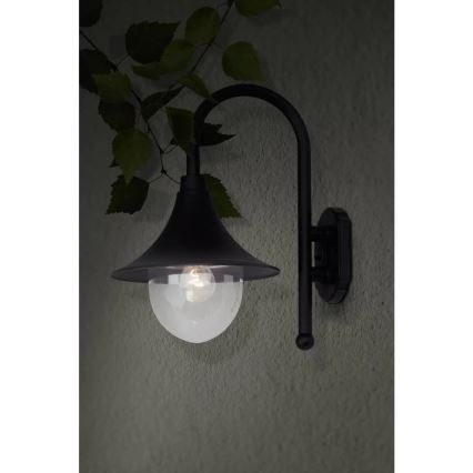 Brilliant - Lauko sieninis šviestuvas BERNA 1xE27/60W/230V IP44 juoda