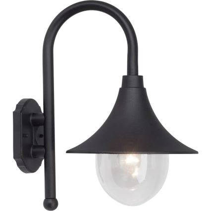 Brilliant - Lauko sieninis šviestuvas BERNA 1xE27/60W/230V IP44 juoda