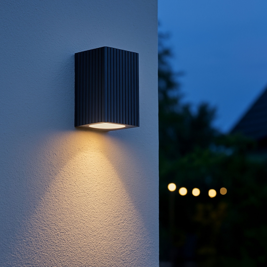 Brilliant - Lauko sieninis šviestuvas JELANI 1xGU10/10W/230V IP44 juoda