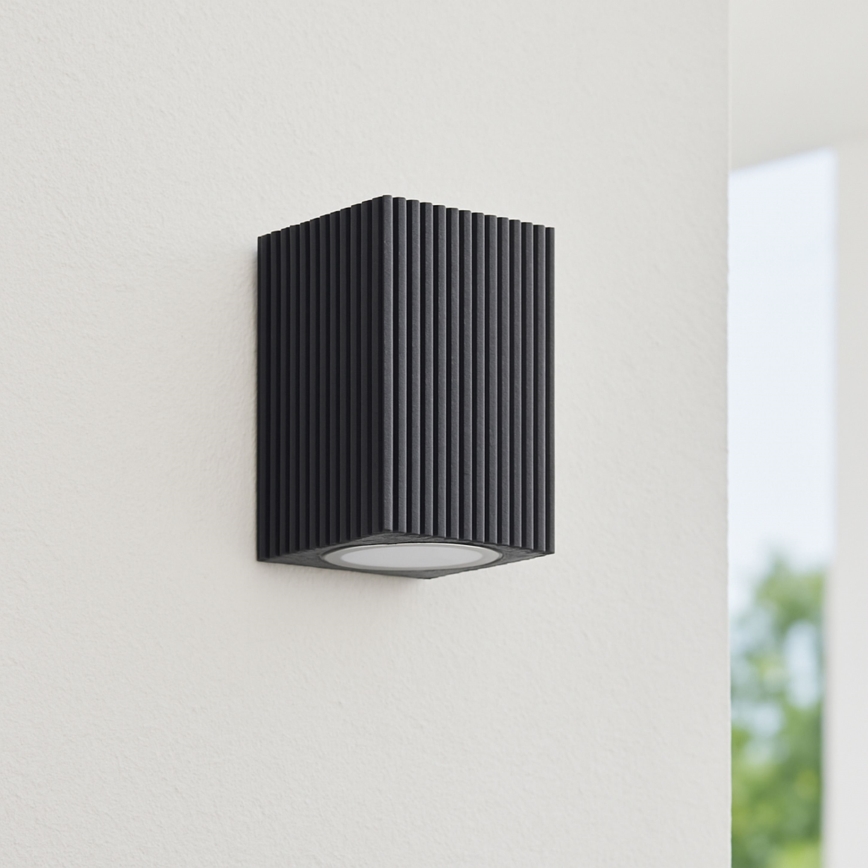 Brilliant - Lauko sieninis šviestuvas JELANI 1xGU10/10W/230V IP44 juoda