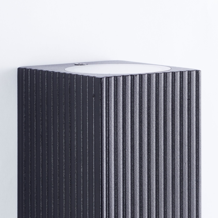 Brilliant - Lauko sieninis šviestuvas JELANI 2xGU10/10W/230V IP44 juoda
