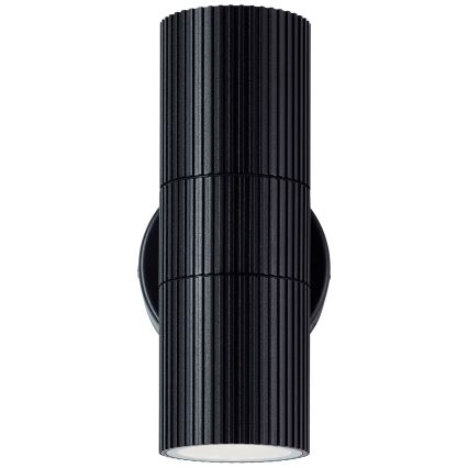 Brilliant - Lauko sieninis šviestuvas KEOLA 2xGU10/10W/230V IP44 juoda