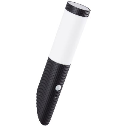 Brilliant - Lauko sieninis šviestuvas su jutikliu KALEO 1xE27/10W/230V IP44 juoda