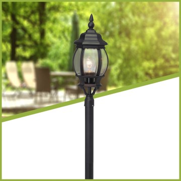 Brilliant - Lauko šviestuvas ISTRIA 1xE27/60W/230V 112 cm IP23 juoda
