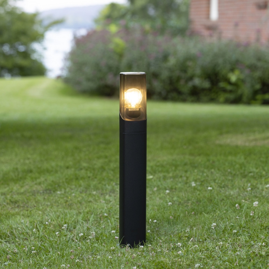 Brilliant - Lauko šviestuvas MINOU 1xE27/10W/230V 60 cm IP44 juoda/dūminis