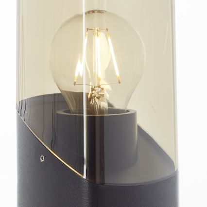 Brilliant - Lauko šviestuvas MINOU 1xE27/10W/230V 60 cm IP44 juoda/dūminis