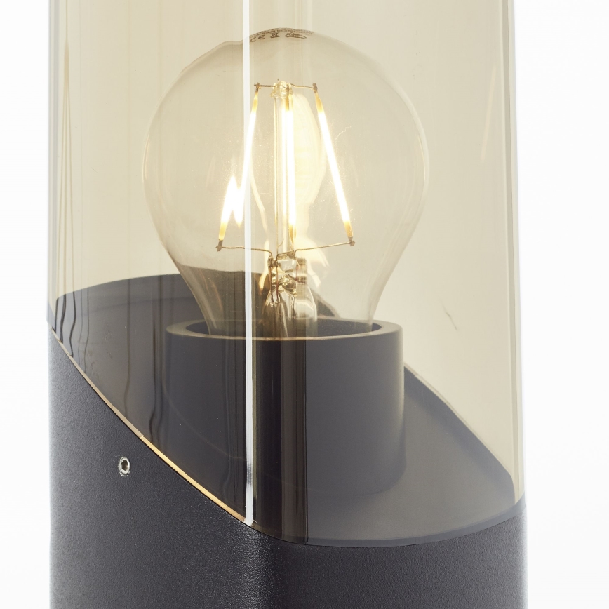 Brilliant - Lauko šviestuvas MINOU 1xE27/10W/230V 60 cm IP44 juoda/dūminis
