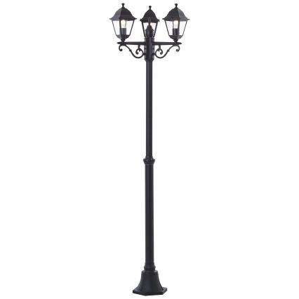 Brilliant - Lauko šviestuvas NISSIE 3xE27/60W/230V IP44 juodas