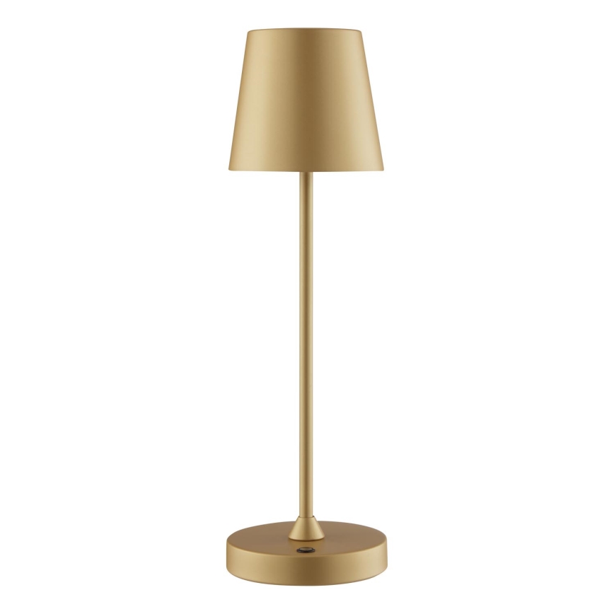 Brilliant - LED Dimeriuojama įkraunama jutiklinė lauko stalo lempa ELORA LED/2,5W/5V 2700K 2600 mAh IP44 auksinė
