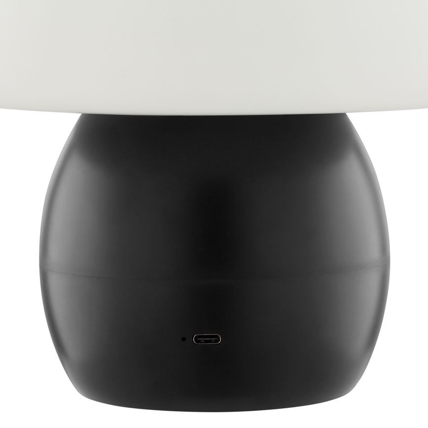 Brilliant - LED dimeriuojama, įkraunama jutiklinė stalinė lempa DUPIS LED/2W/5V 2700K 1800 mAh juoda