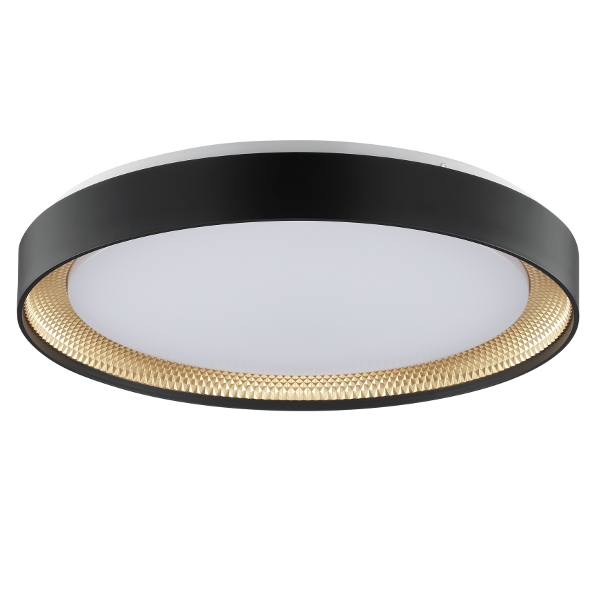 Brilliant - reguliuojamas LED lubinis šviestuvas WALDO LED/36W/230V 3000-6500K skersmuo 48,5 cm juoda/auksinė + nuotolinio valdymo pultelis
