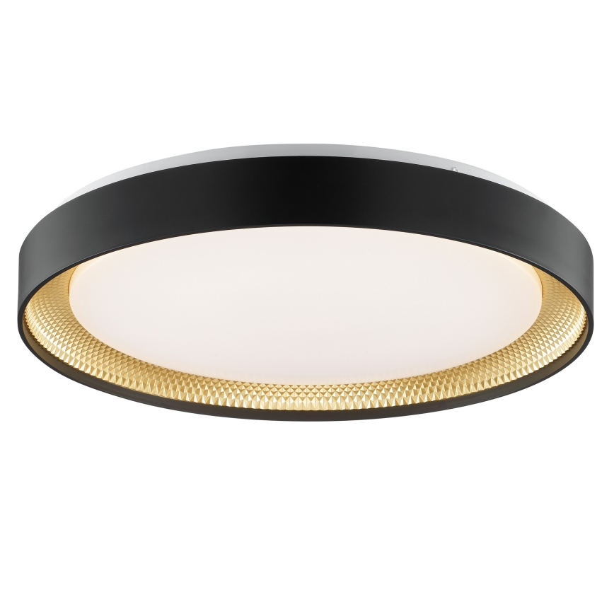 Brilliant - reguliuojamas LED lubinis šviestuvas WALDO LED/36W/230V 3000-6500K skersmuo 48,5 cm juoda/auksinė + nuotolinio valdymo pultelis