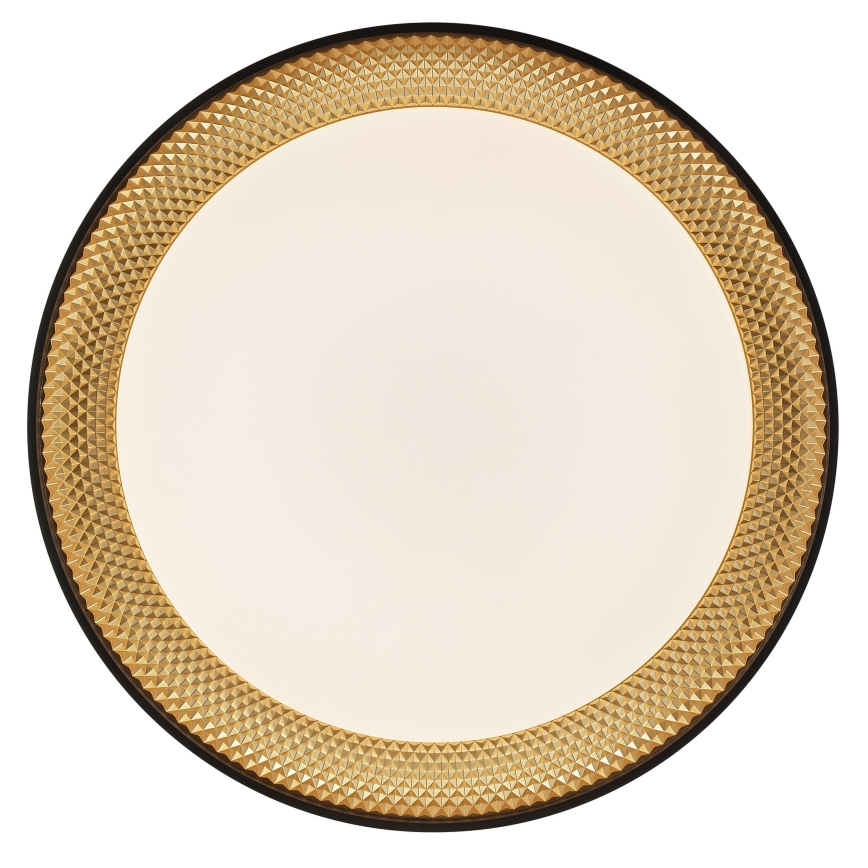 Brilliant - reguliuojamas LED lubinis šviestuvas WALDO LED/36W/230V 3000-6500K skersmuo 48,5 cm juoda/auksinė + nuotolinio valdymo pultelis