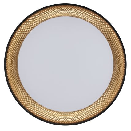 Brilliant - reguliuojamas LED lubinis šviestuvas WALDO LED/36W/230V 3000-6500K skersmuo 48,5 cm juoda/auksinė + nuotolinio valdymo pultelis