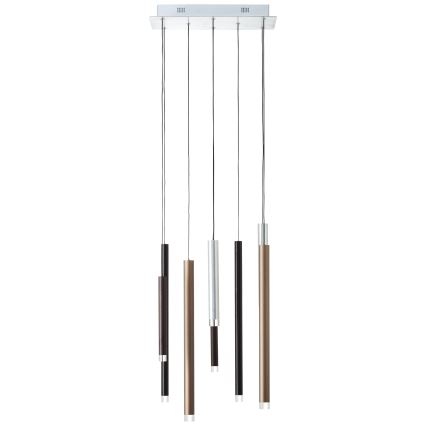 Brilliant - Dimeriuojama LED liustra ant laido CEMBALO LED/32W/230V matinis chromas/juoda/ruda