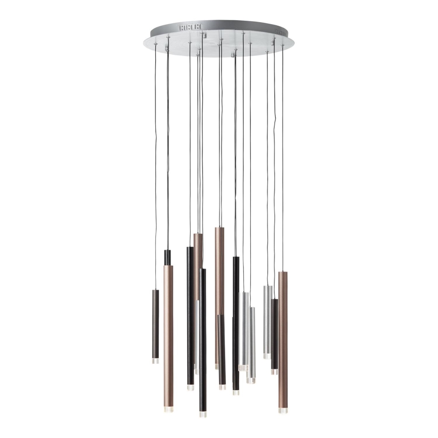 Brilliant - LED dimeriuojamas pakabinamas šviestuvas ant laido CEMBALO LED/70W/230V matinis chromas/juoda/ruda