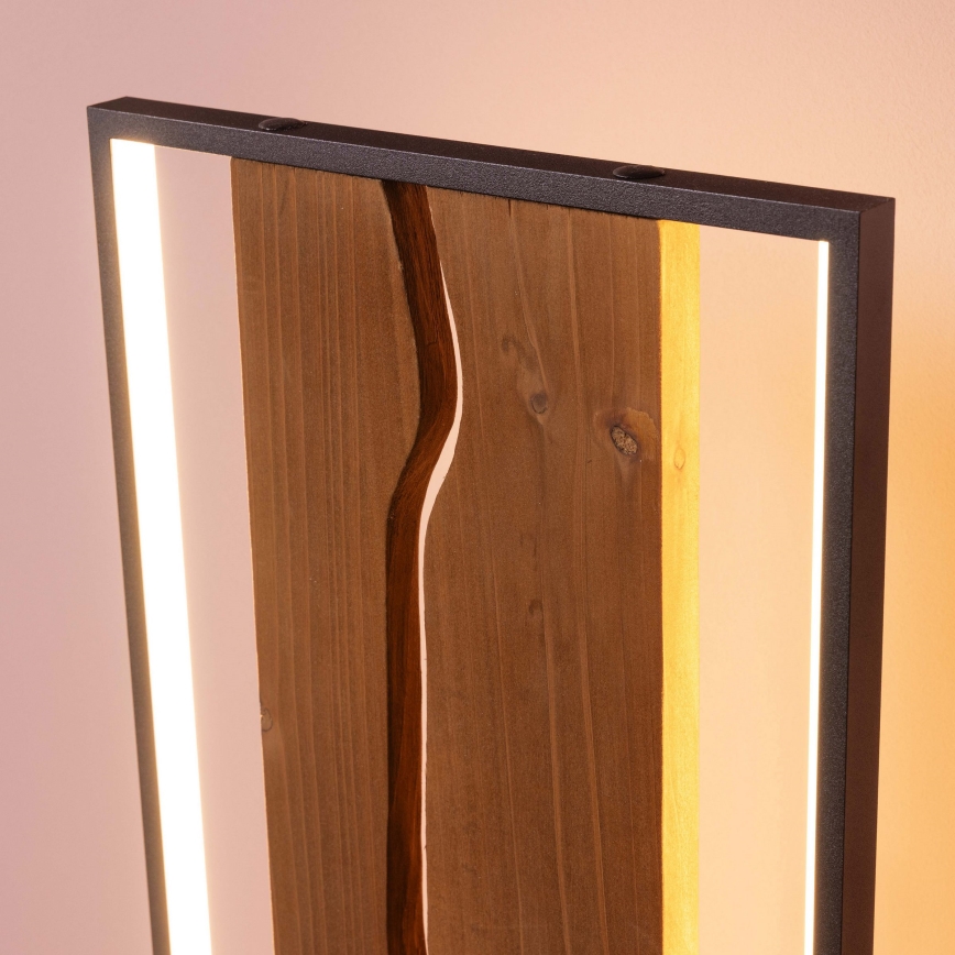 Brilliant - LED grindinė lempa THUNDER LED/18W/230V, pušies apdaila
