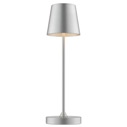 Brilliant - LED reguliuojama įkraunama jutiklinė lauko stalinė lempa ELORA LED/2,5W/5V 2700K 2600 mAh IP44 sidabrinė