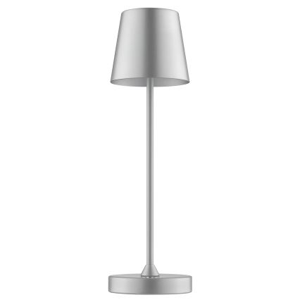 Brilliant - LED reguliuojama įkraunama jutiklinė lauko stalinė lempa ELORA LED/2,5W/5V 2700K 2600 mAh IP44 sidabrinė
