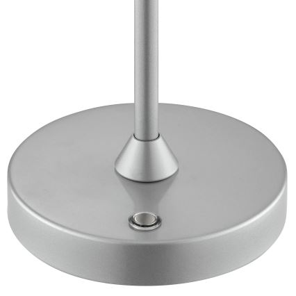 Brilliant - LED reguliuojama įkraunama jutiklinė lauko stalinė lempa ELORA LED/2,5W/5V 2700K 2600 mAh IP44 sidabrinė