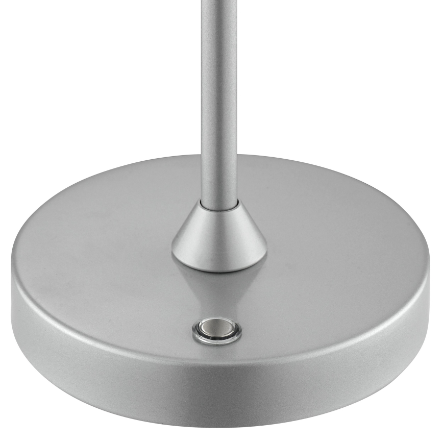 Brilliant - LED reguliuojama įkraunama jutiklinė lauko stalinė lempa ELORA LED/2,5W/5V 2700K 2600 mAh IP44 sidabrinė