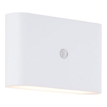 Brilliant - LED Lauko įkraunamas Sieninis šviestuvas su jutikliu XINO LED/3W/5V IP44 balta