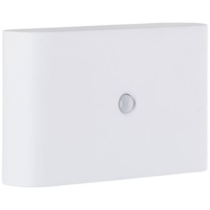 Brilliant - LED Lauko įkraunamas Sieninis šviestuvas su jutikliu XINO LED/3W/5V IP44 balta
