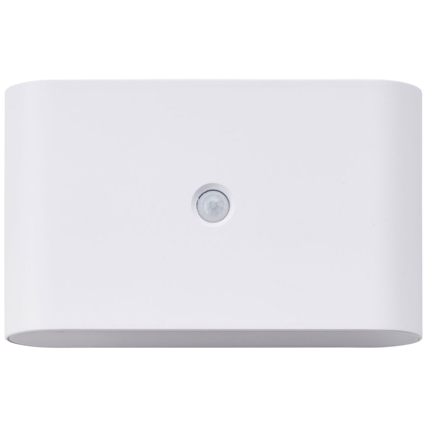 Brilliant - LED Lauko įkraunamas Sieninis šviestuvas su jutikliu XINO LED/3W/5V IP44 balta
