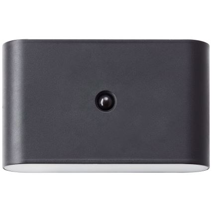 Brilliant - LED Lauko įkraunamas Sieninis šviestuvas su jutikliu XINO LED/3W/5V IP44 juoda