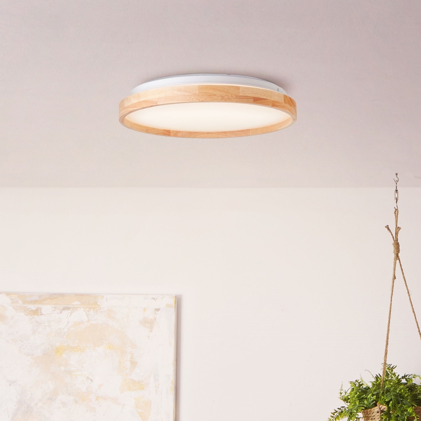 Brilliant - LED lubinis šviestuvas ALSON LED/26W/230V 3000/4500K diametras 39,5 cm Kietmedis - FSC sertifikuota