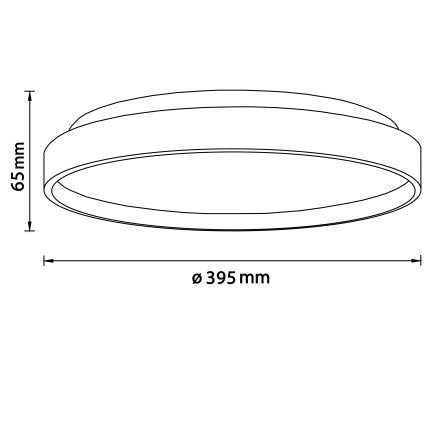Brilliant - LED lubinis šviestuvas ALSON LED/26W/230V 3000/4500K diametras 39,5 cm Kietmedis - FSC sertifikuota