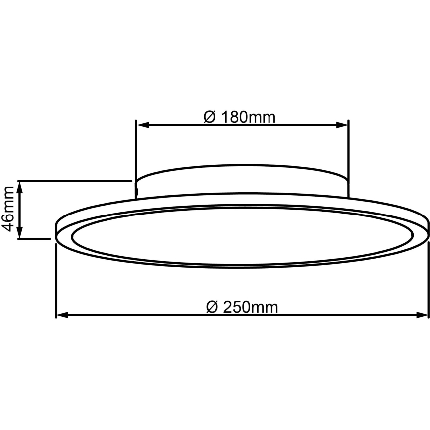 Brilliant - LED lubinis šviestuvas BUFFI LED/13W/230V diametras 25 cm 2700K