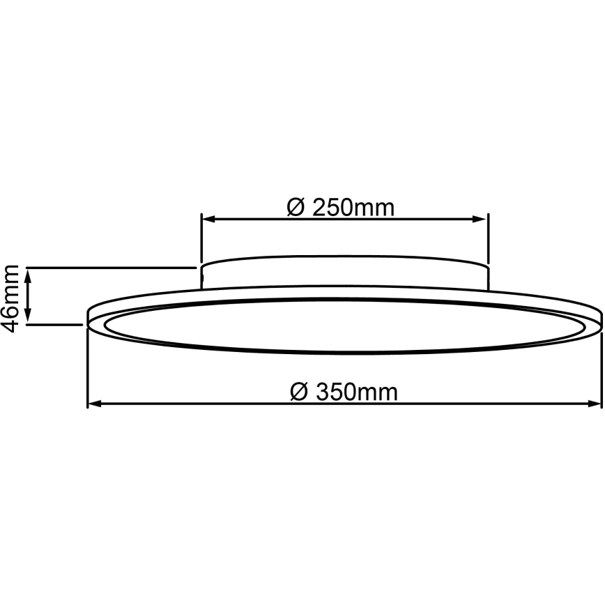 Brilliant - LED lubinis šviestuvas BUFFI LED/24W/230V diametras 35 cm 4000K