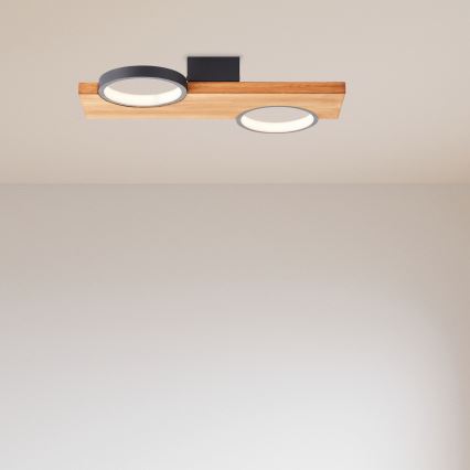 Brilliant - LED lubinis šviestuvas CHEESY LED/14W/230V pušis - FSC sertifikuota