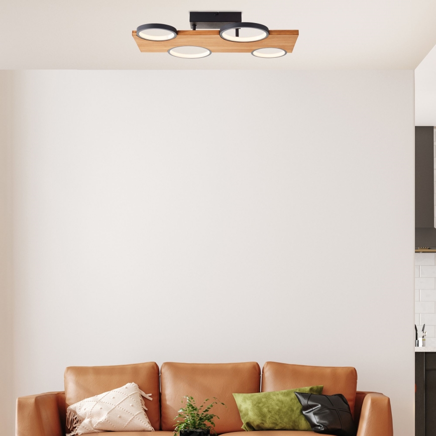 Brilliant - LED lubinis šviestuvas CHEESY LED/28W/230V pušis - FSC sertifikuota