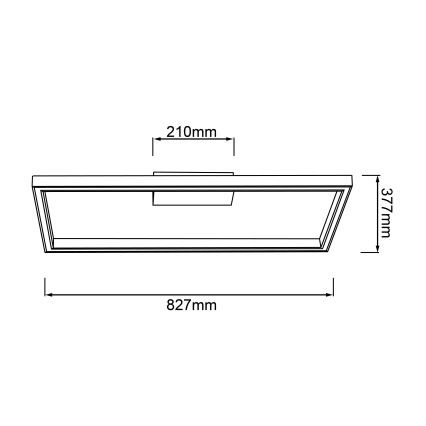 Brilliant - LED lubinis šviestuvas DELGROSSO LED/24W/230V 3000K ąžuolas