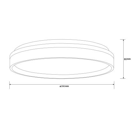 Brilliant - LED lubinis šviestuvas KALMAR LED/26W/230V 3000K diametras 39 cm balta