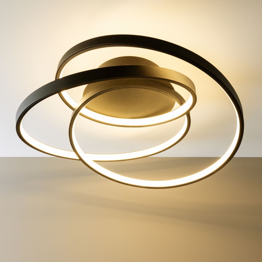 Brilliant - LED lubinis šviestuvas LABYRINTH LED/40W/230V diametras 39,5 cm juoda