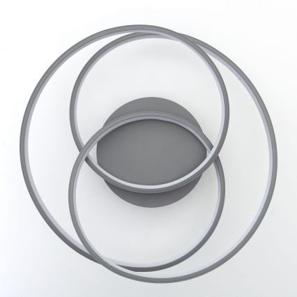 Brilliant - LED lubinis šviestuvas LABYRINTH LED/40W/230V diametras 39,5 cm pilka